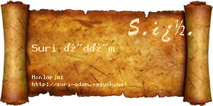Suri Ádám névjegykártya