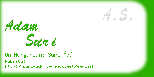 adam suri business card