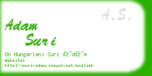 adam suri business card